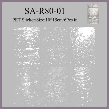 Water Moon Flower Mirror Series Sticker