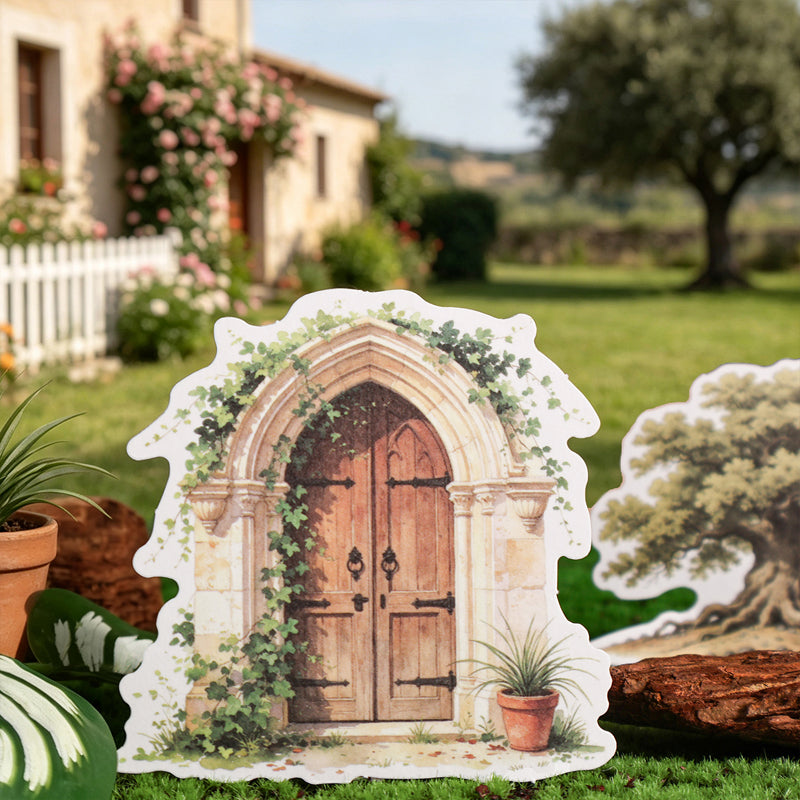 Flower Wall Prologue Series Sticker featuring flower designs for journaling, scrapbooking and collage