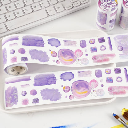 Dyeing Collection Series Die Cutting Washi Tape for journaling, scrapbooking and collage
