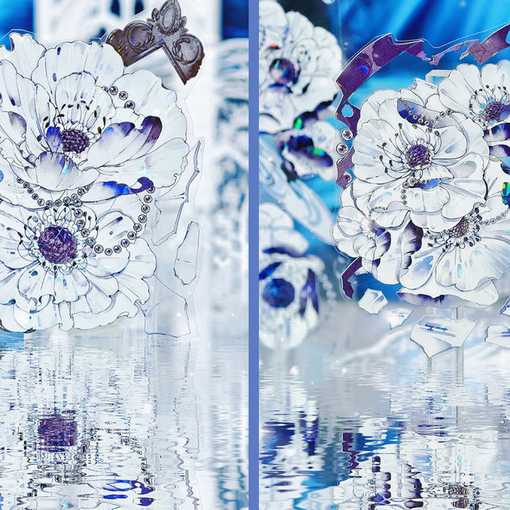 6cm*100cm Mysterious Fragrance Shell Light PET Tape featuring light designs for journaling, scrapbooking and collage