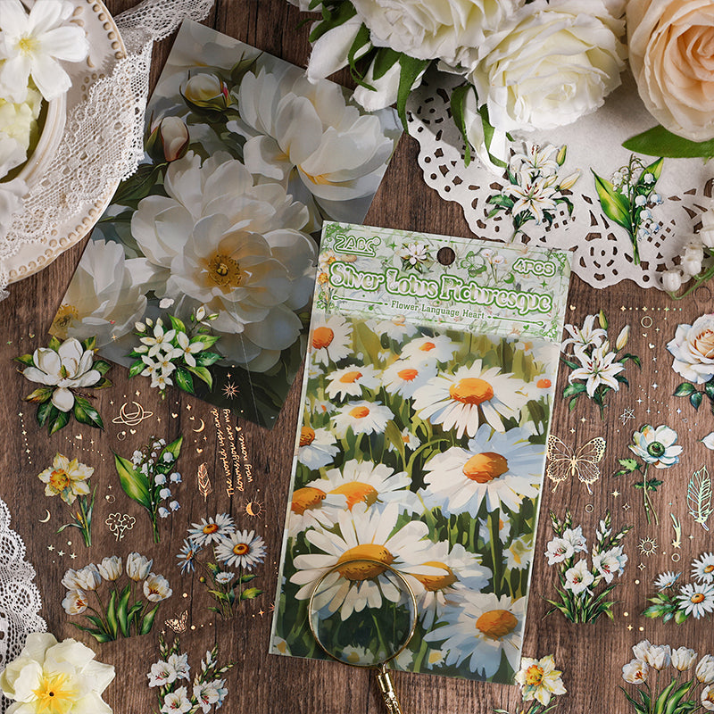 Flower language heart Sticker