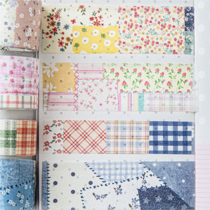 Patchwork Garden Series Flash Washi/Sulfuric Acid Paper Tape featuring garden designs for journaling, scrapbooking and collage
