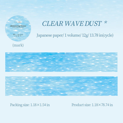 Glittering Waves Series Washi Tape