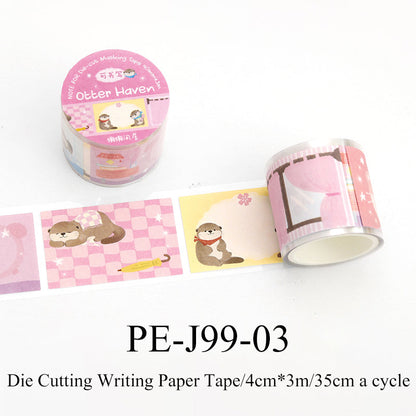 BOBO Post Office Series Die Cutting Writing Paper Tape