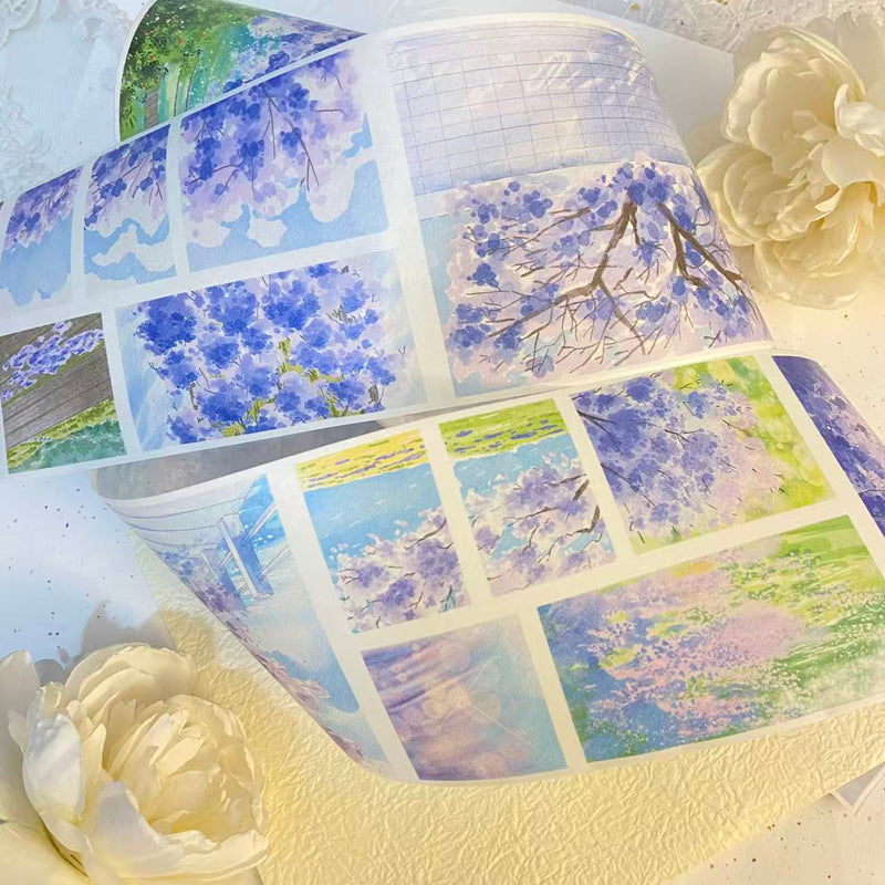 10cm*153cm Jacaranda appointment Washi Tape for journaling, scrapbooking and collage