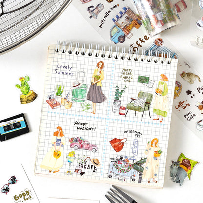 The feeling of life series Die Cutting PET Tape Set for journaling, scrapbooking and collage