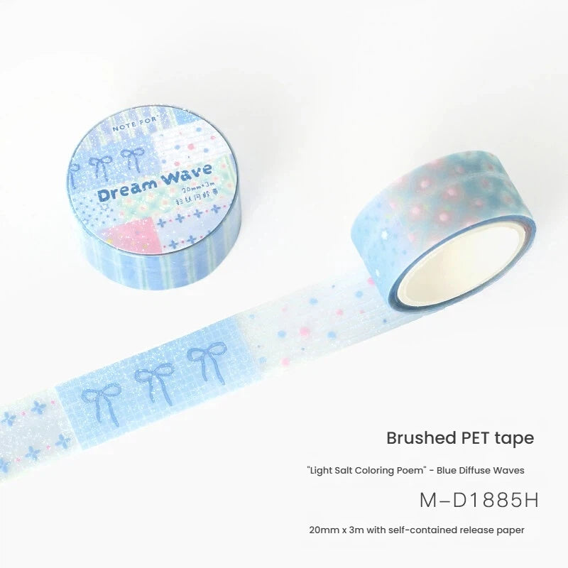 Light Salt Color Poetry Series Flash PET Tape