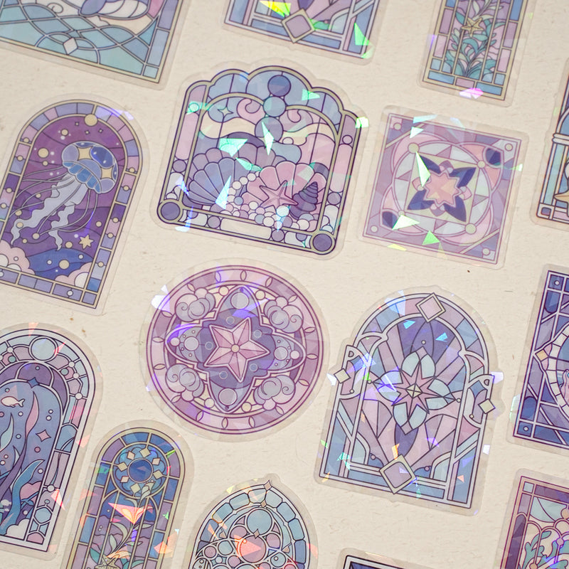 Window Shadow Palette Series Sticker featuring shadow, and wind designs for journaling, scrapbooking and collage