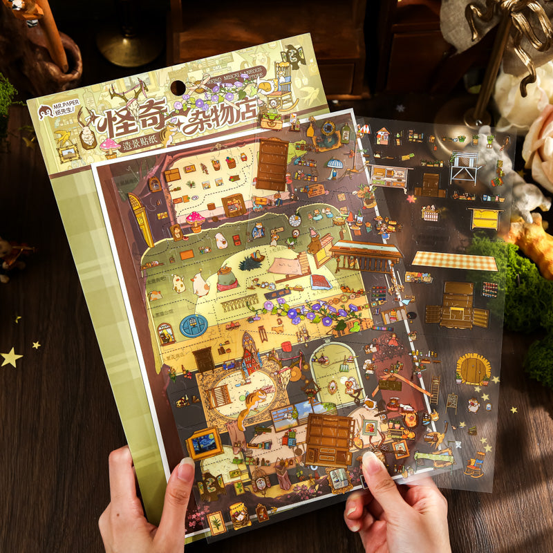 Weird Accessories Shop Series 3D Sticker featuring shop designs for journaling, scrapbooking and collage