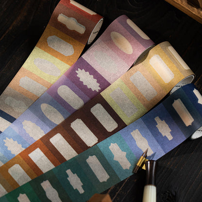 Round And Round Series Die Cutting Washi Tape for journaling, scrapbooking and collage