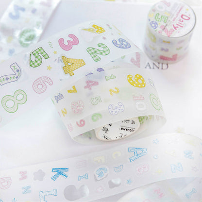 Daily Composition Series Die Cutting Sulfuric Acid Paper Tape for journaling, scrapbooking and collage