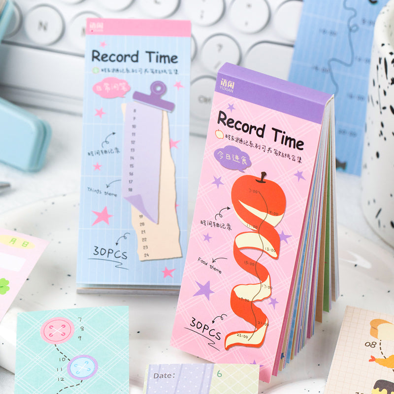 Daily Notes Series Sticker Book featuring book designs for journaling, scrapbooking and collage