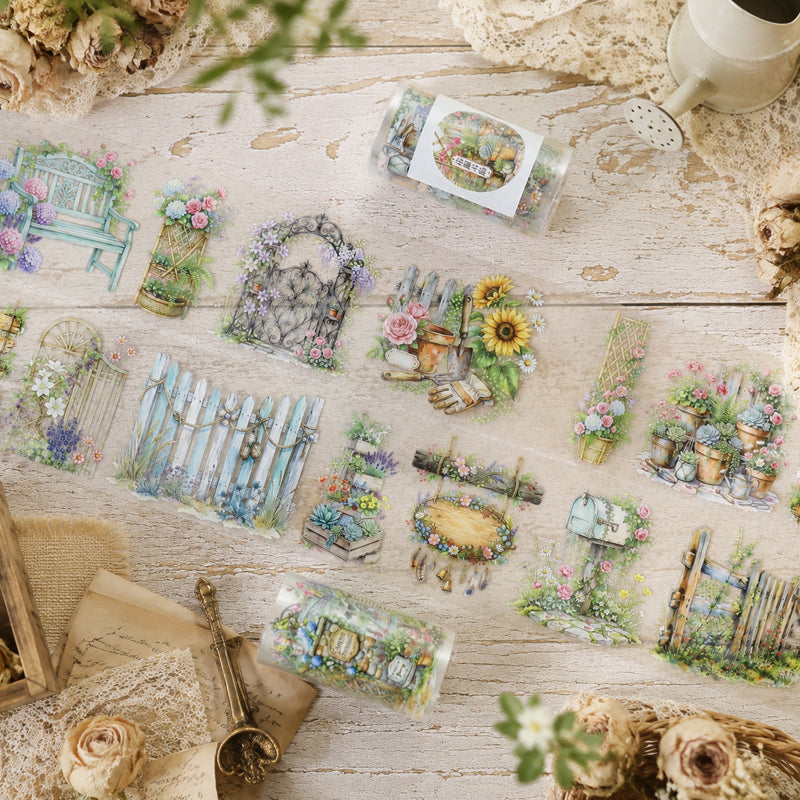 Small Courtyard Flower Hedges PET Tape
