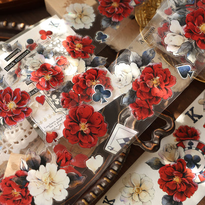 6cm*150cm Lucky chips Die Cutting Washi/PET/Shell Light PET Tape featuring light designs for journaling, scrapbooking and collage