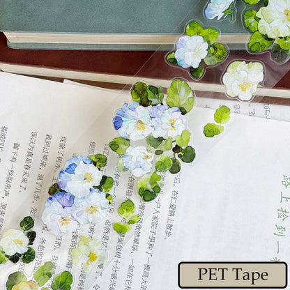 Whole Roll 5cm*5m Small Lobelia Die Cutting Washi/PET Tape