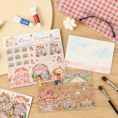 Flower Path Fantasy Journey Sticker Book