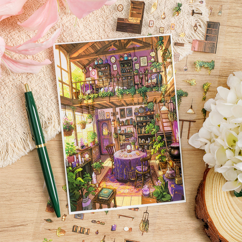 Quiet Gentle Narrative Series 3D Sticker for journaling, scrapbooking and collage