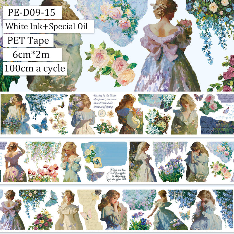 Unfinished Story PET Tape for journaling, scrapbooking and collage