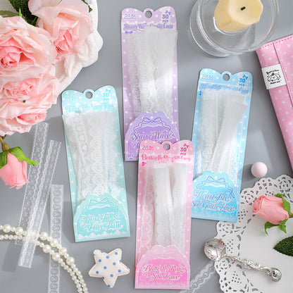 Lace Wander Series Sticker featuring lace designs for journaling, scrapbooking and collage
