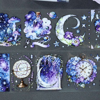 Star Moon Myth PET Tape featuring star, and moon designs for journaling, scrapbooking and collage
