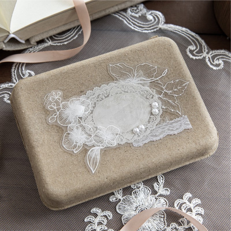 Moonlit White Garden Flower Sticker Pack