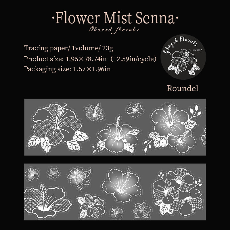 Glass Flower Series Sulfuric Acid Paper Tape