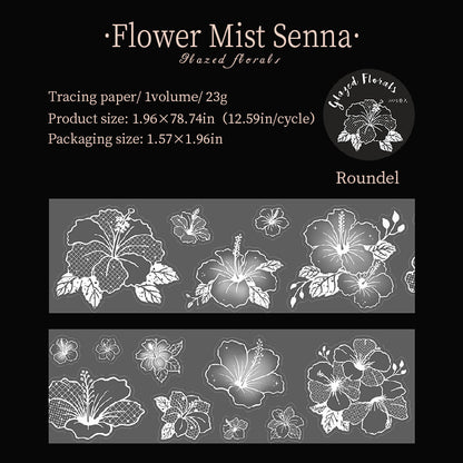 Glass Flower Series Sulfuric Acid Paper Tape