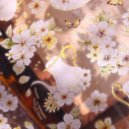 The flower in the cup Die-Cutting Washi Tape - Sample 150cm