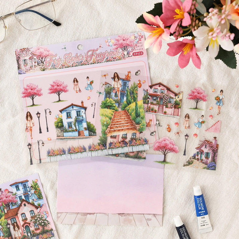 Flower Garden Tour Sticker Book
