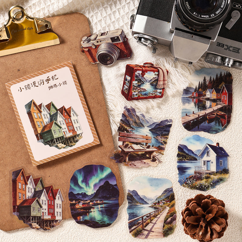 Small Town Travelogue Series Sticker for journaling, scrapbooking and collage