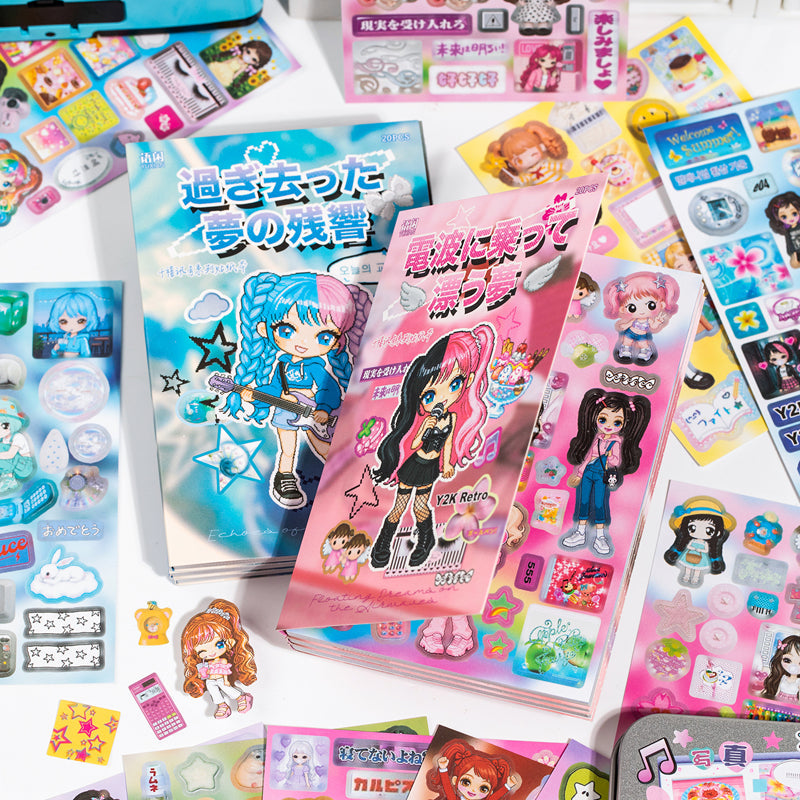 Millennium Signal Series Sticker Book featuring book designs for journaling, scrapbooking and collage