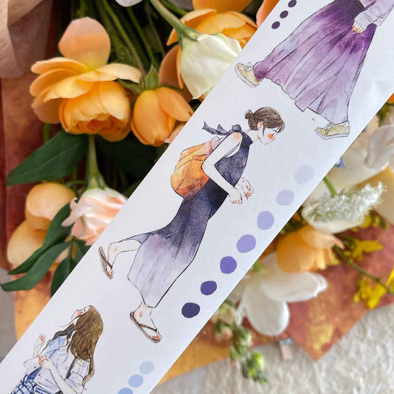 Whole Roll 6cm*10m Congcong Die Cutting Washi/PET/Fog PET Tape for journaling, scrapbooking and collage