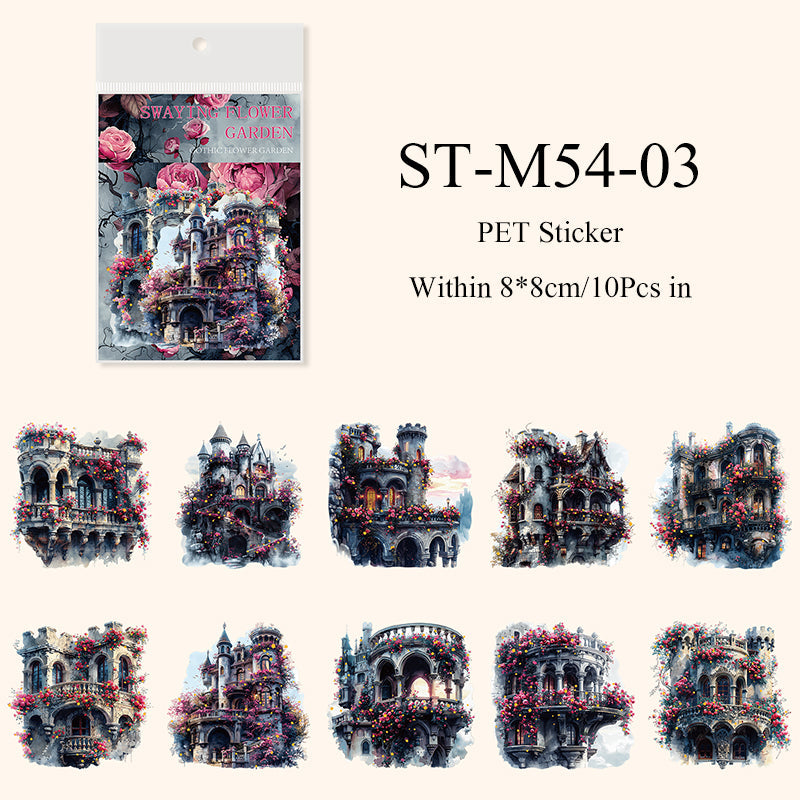 Gothic flower court Sticker