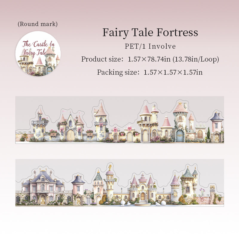 Fairy Tales Castles Series Die Cutting PET Tape