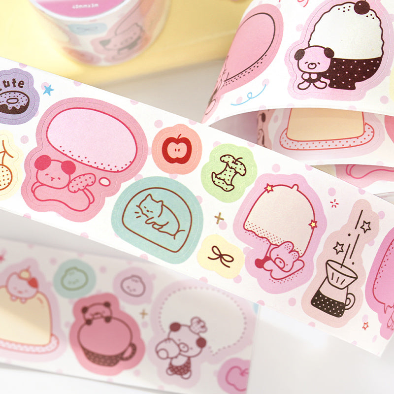 Graffiti Dot Series Die Cutting Writing Paper Tape