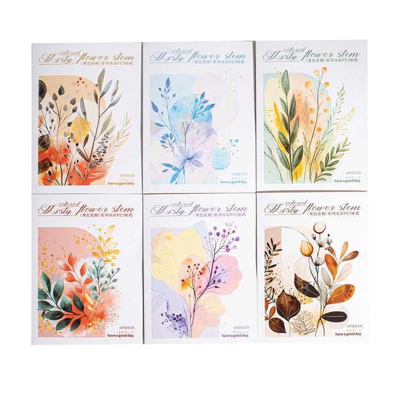 Misty flower stem Sticker