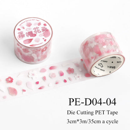 Variegated Small Fragment Series Die Cutting PET Tape