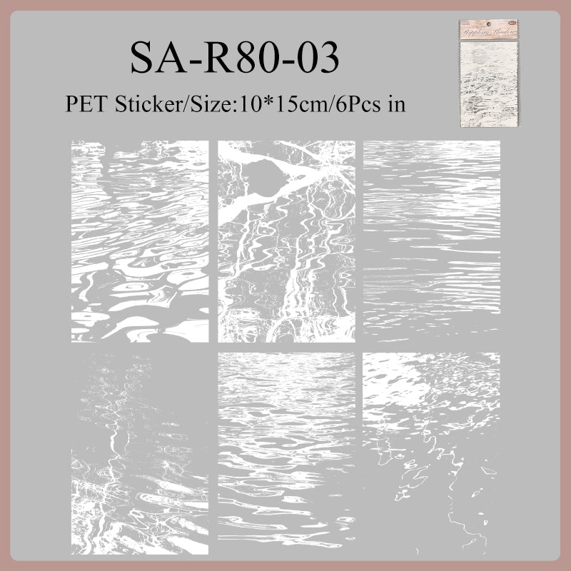Water Moon Flower Mirror Series Sticker