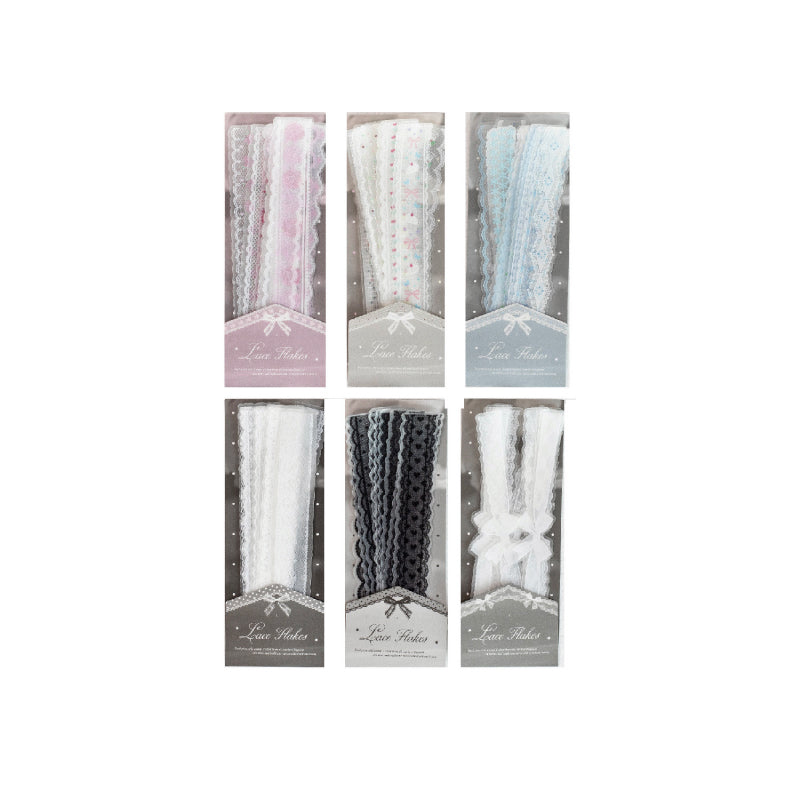 Lace Piece Collection Series Sticker featuring lace designs for journaling, scrapbooking and collage