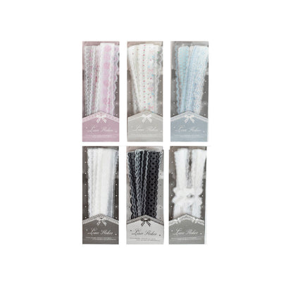 Lace Piece Collection Series Sticker featuring lace designs for journaling, scrapbooking and collage