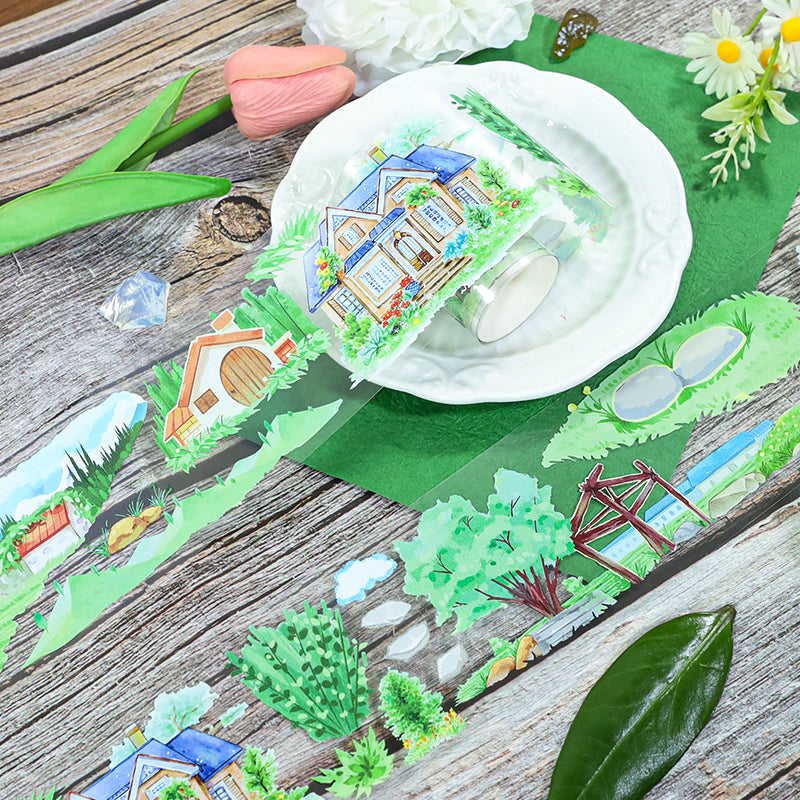 Spring is in full bloom PET Tape featuring spring designs for journaling, scrapbooking and collage
