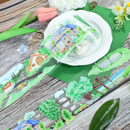 Spring is in full bloom PET Tape featuring spring designs for journaling, scrapbooking and collage