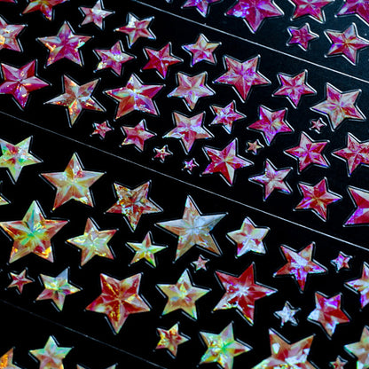 Whole Roll 6cm*5m Star Dust Wandering Die Cutting Shell Light PET Tape