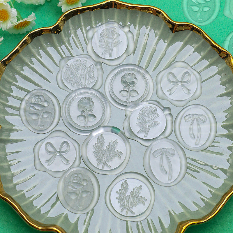 Rose Wax Seal Sticker