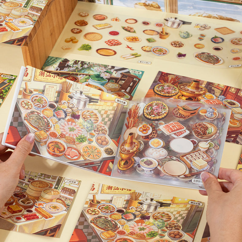 Local Attractions Series 3D Sticker Book featuring book designs for journaling, scrapbooking and collage