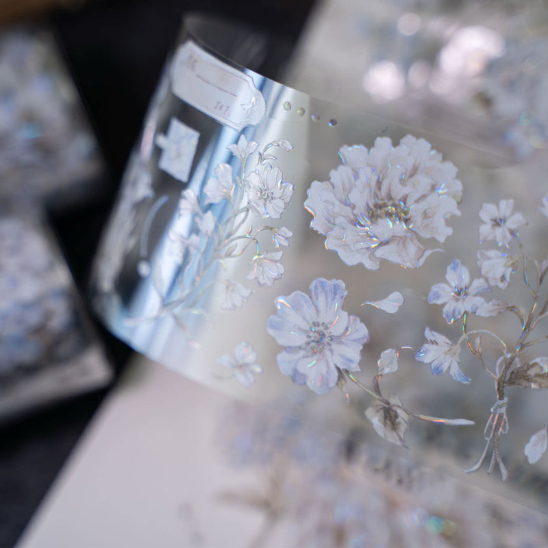 Whole Roll 6cm*6m Yiting Shell Light PET Tape featuring light designs for journaling, scrapbooking and collage