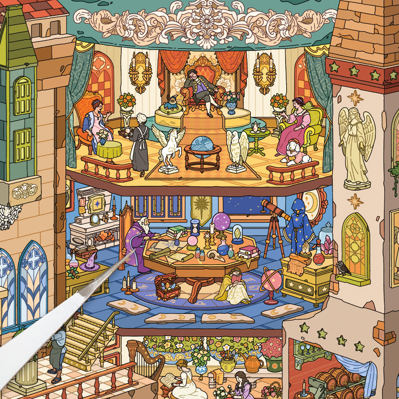 Secret Realm Series 3D Sticker featuring secret designs for journaling, scrapbooking and collage