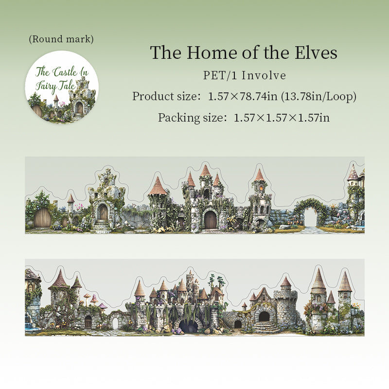 Fairy Tales Castles Series Die Cutting PET Tape