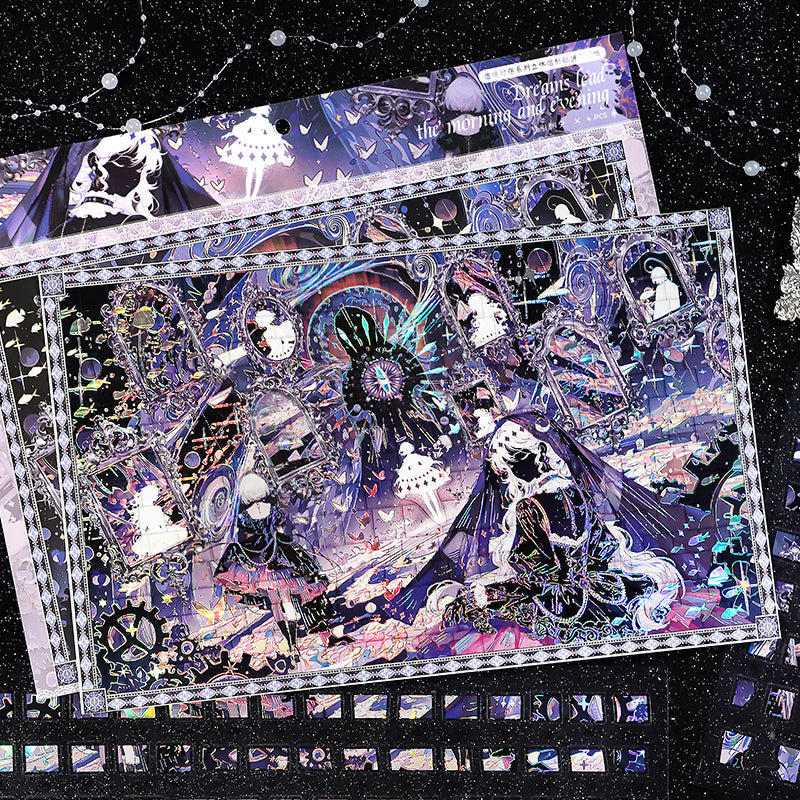 Illusory Time Sequences Series 3D Sticker for journaling, scrapbooking and collage