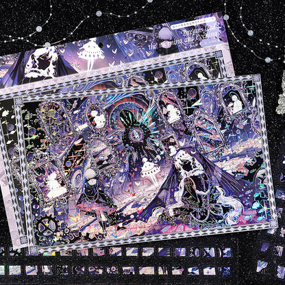 Illusory Time Sequences Series 3D Sticker for journaling, scrapbooking and collage